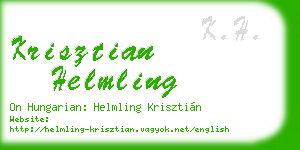 krisztian helmling business card